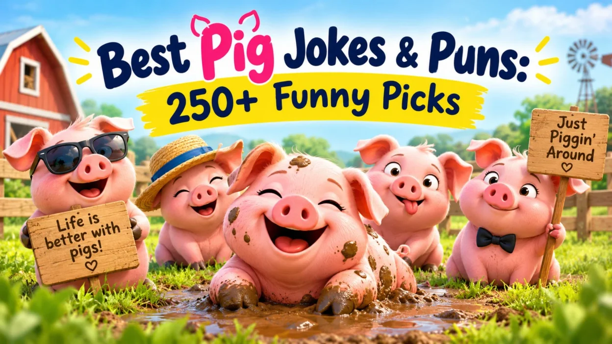 Best Pig Jokes & Puns 250+ Funny Picks