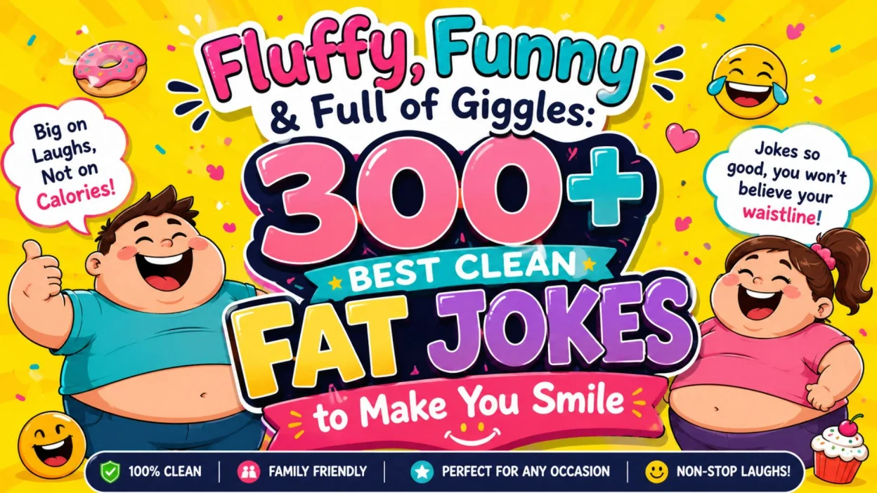 Fluffy, Funny & Full of Giggles 300 Best Clean Fat Jokes to Make You Smile