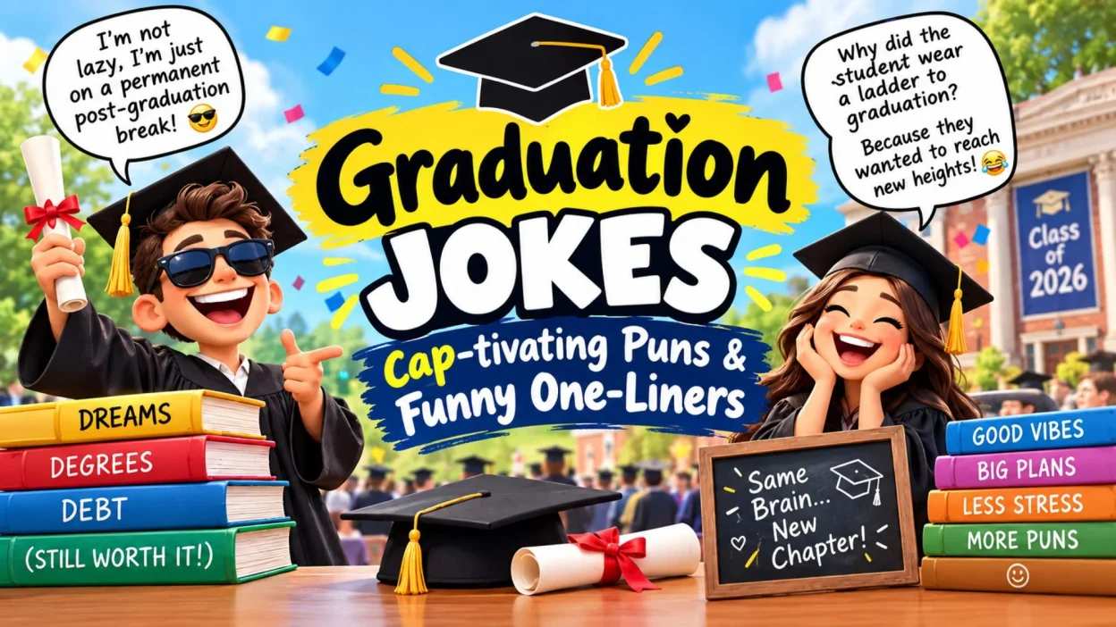 Graduation Jokes Cap-tivating Puns & Funny One-Liners
