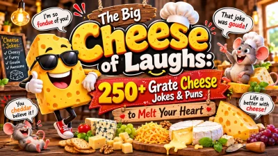 The Big Cheese of Laughs 250+ Grate Cheese Jokes & Puns to Melt Your Heart