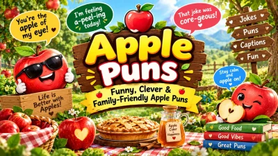 Apple Puns Funny, Clever & Family-Friendly Apple Puns 🍎😂