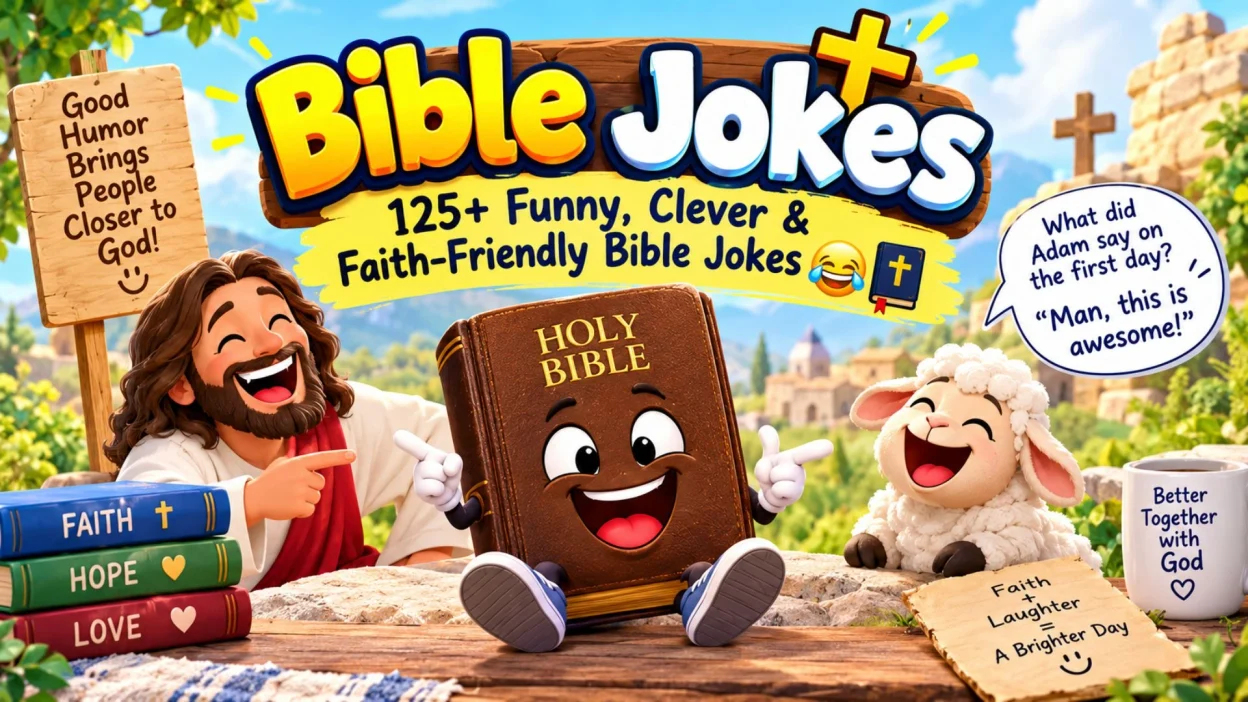 Bible Jokes 125 Funny, Clever & Faith-Friendly Bible Jokes 😂📖