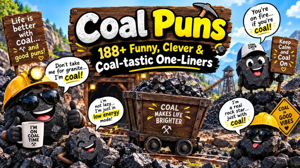 Coal Puns 188+ Funny, Clever & Coal-tastic One-Liners 😂🪨