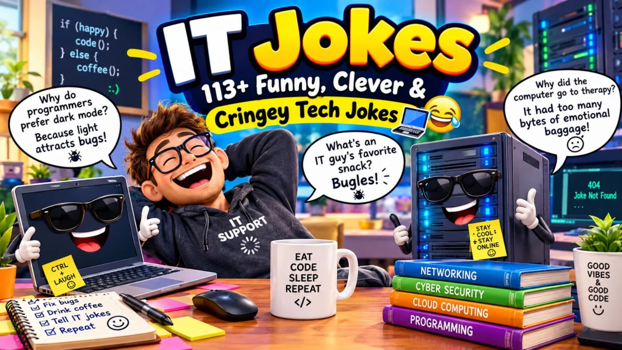 IT Jokes 113+ Funny, Clever & Cringey Tech Jokes 💻😂