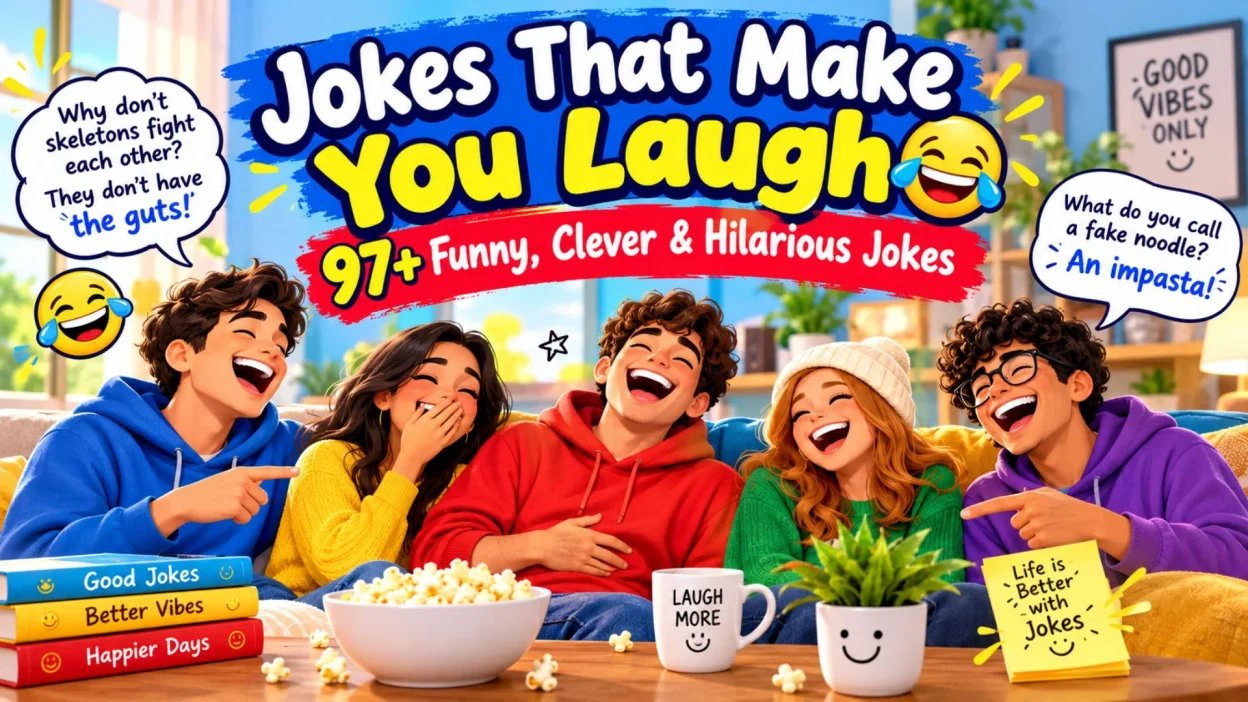Jokes That Make You Laugh 😂 97+ Funny, Clever & Hilarious Jokes