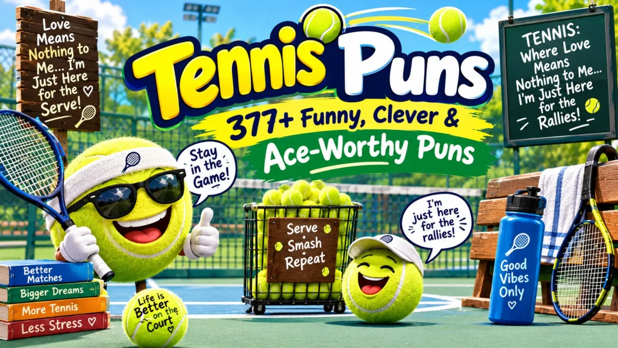 Tennis Puns 377+ Funny, Clever & Ace-Worthy Puns 🎾😂
