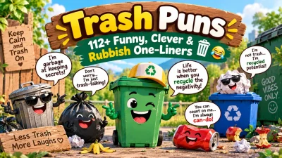 Trash Puns 112+ Funny, Clever & Rubbish One-Liners 🗑️😂