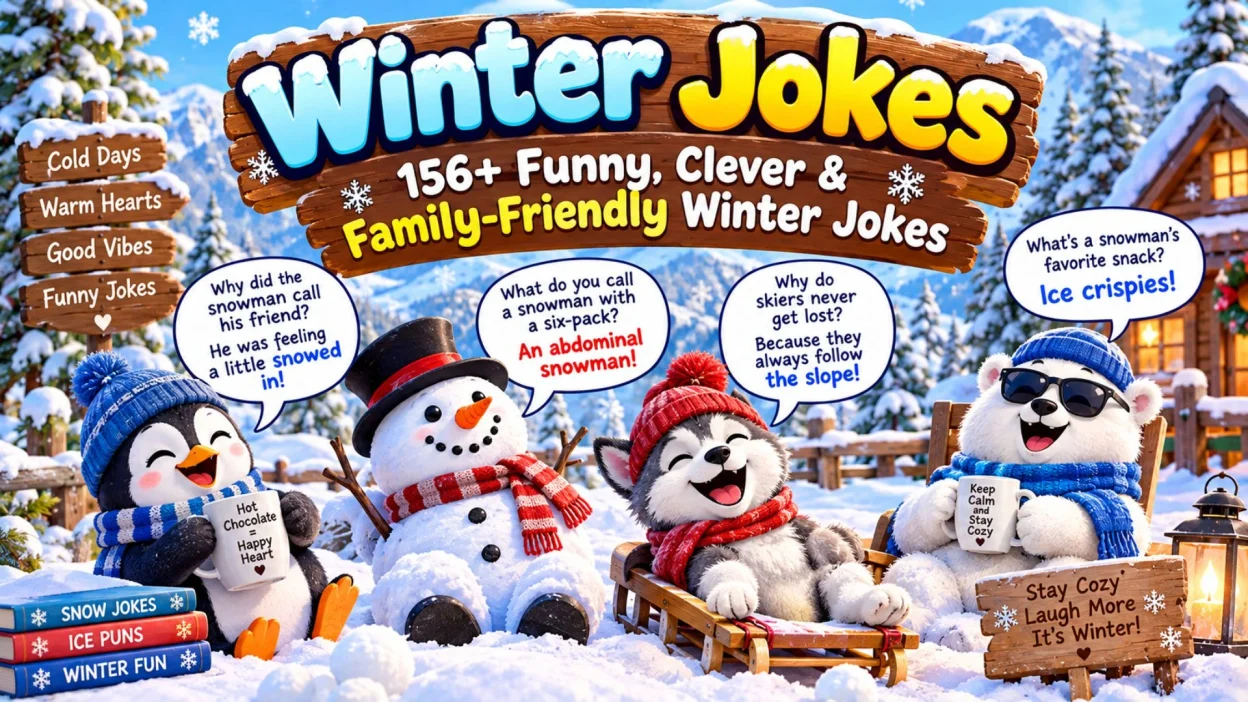 Winter Jokes 156 Funny, Clever & Family-Friendly Winter Jokes ❄️😂